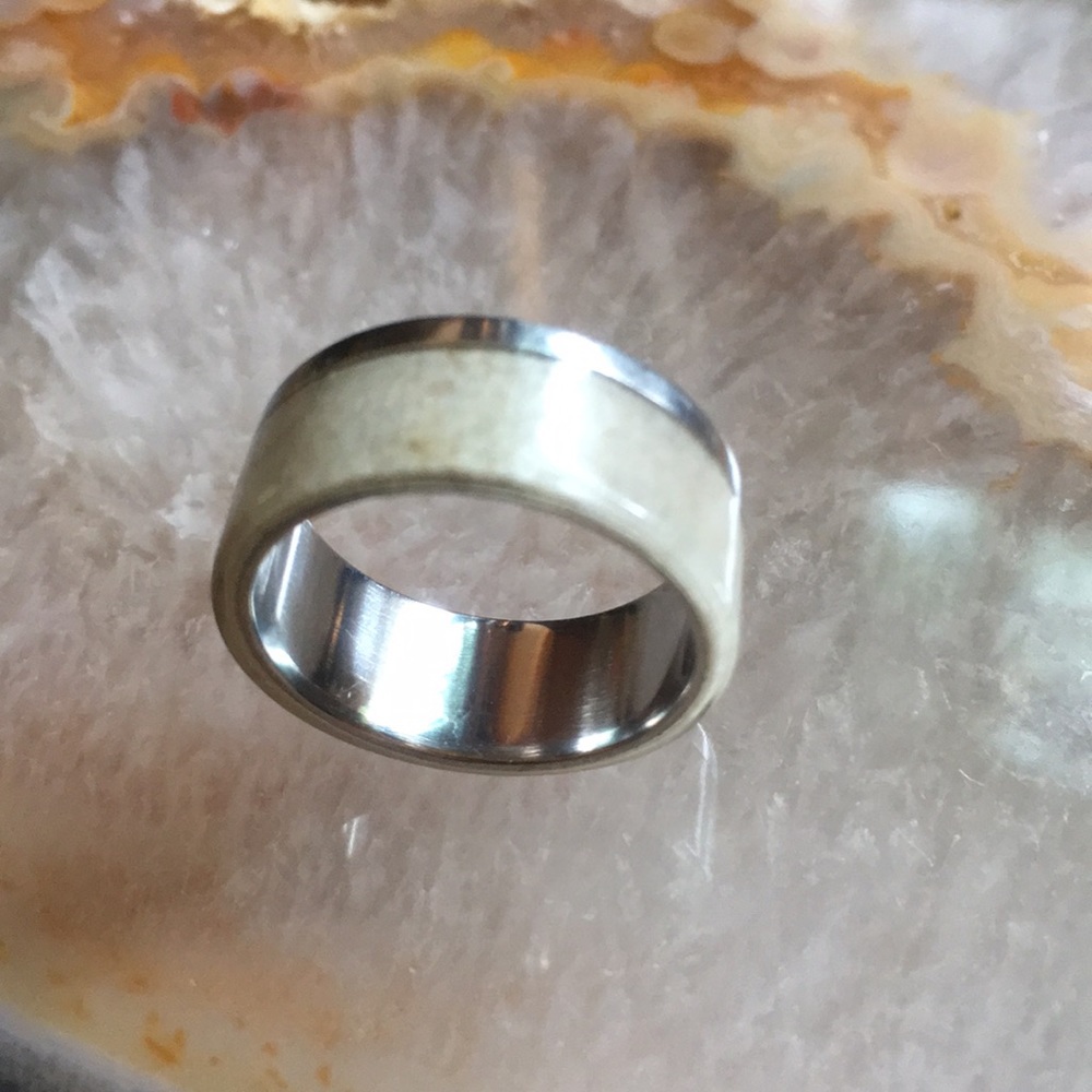 Hand Carved Antler Ring
